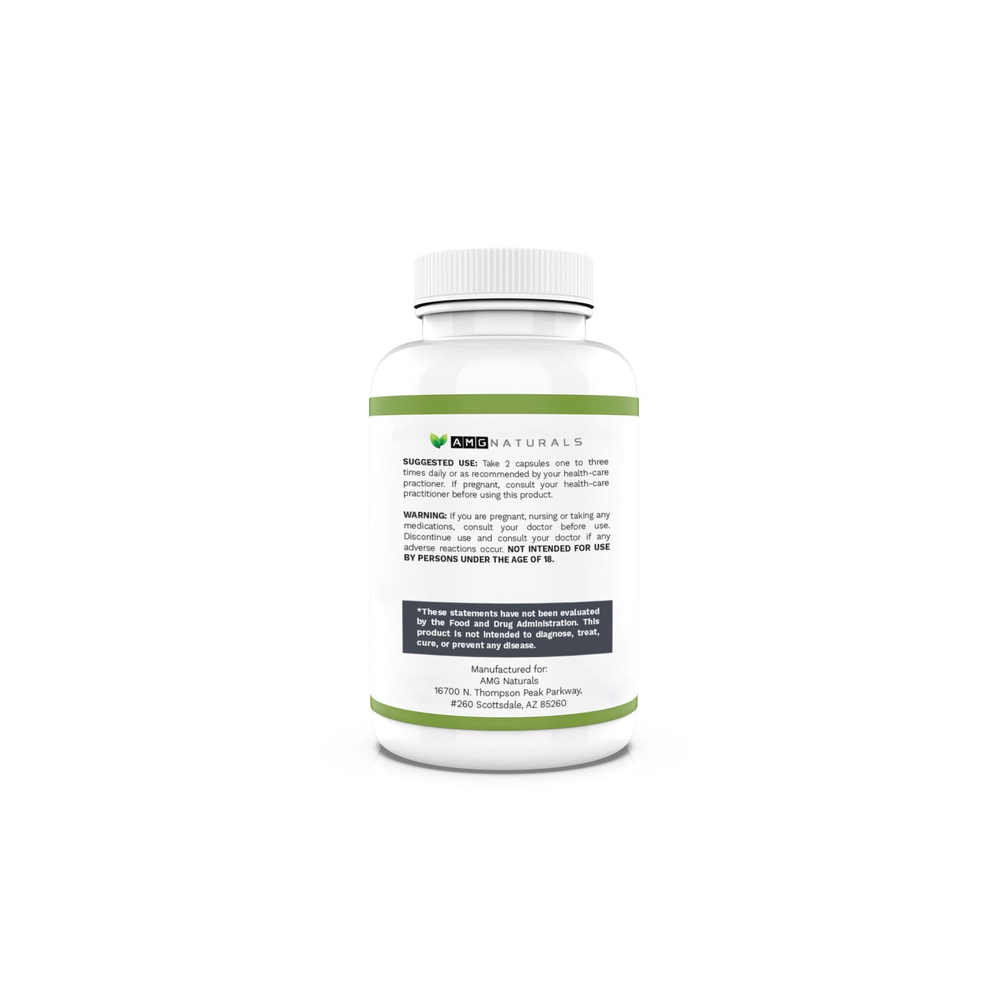 AMG Naturals Olive Leaf Capsules, 90 Count