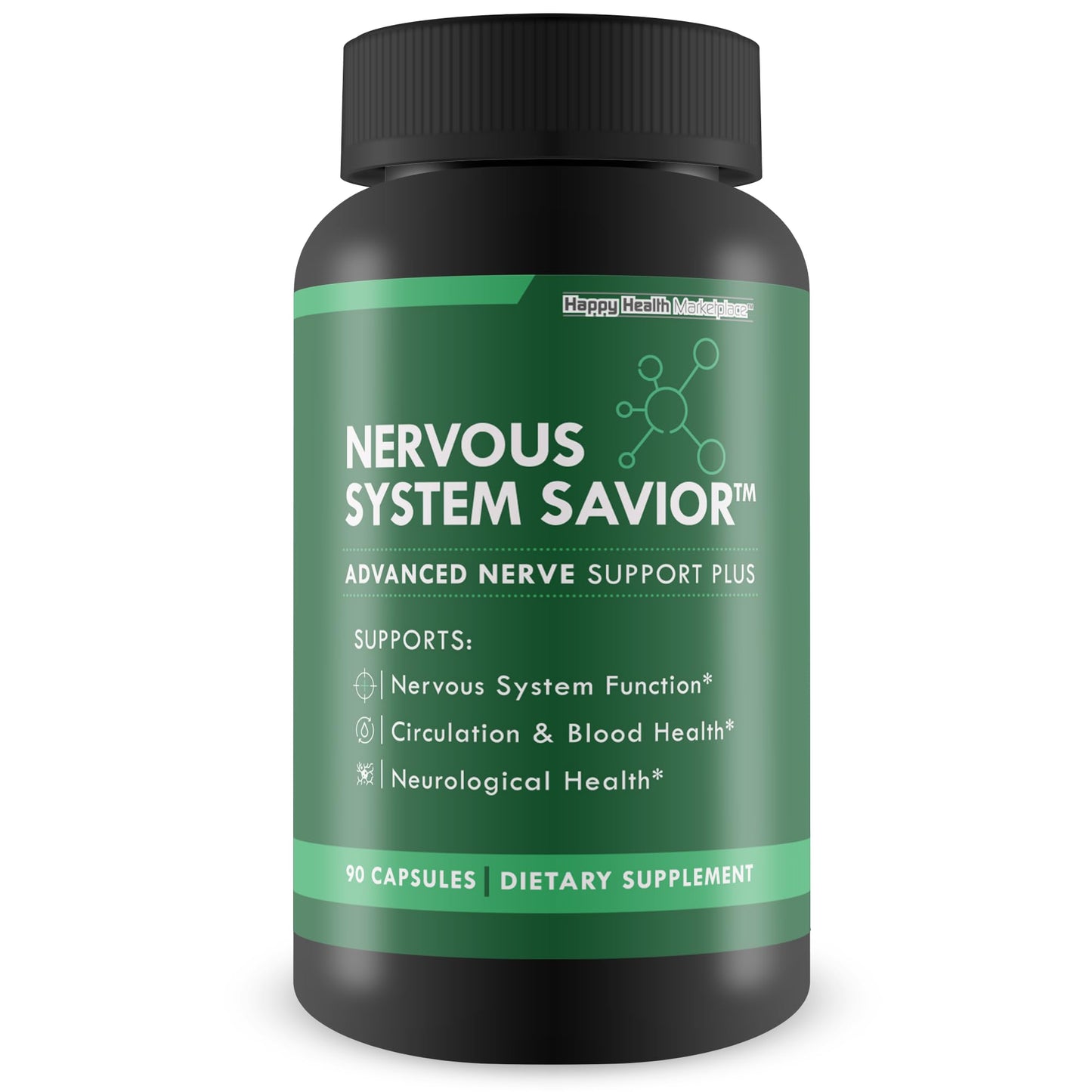 Happy Health Marketplace Nervous System Savior Capsule 90 Count