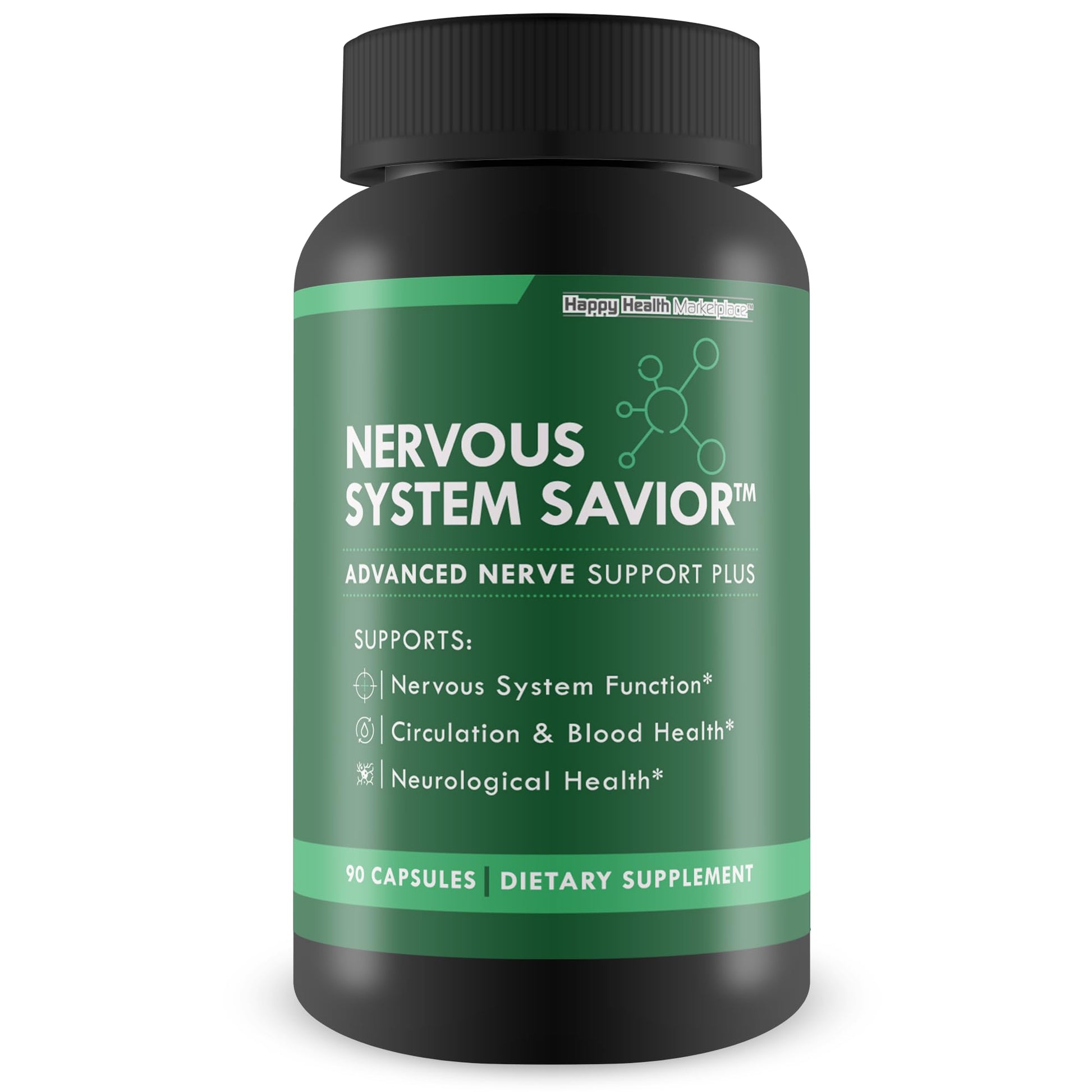 Happy Health Marketplace Nervous System Savior Capsule 90 Count