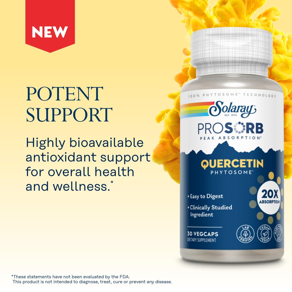 Solaray Quercetin Phytosome 250 mg Capsule, 30 Capsules