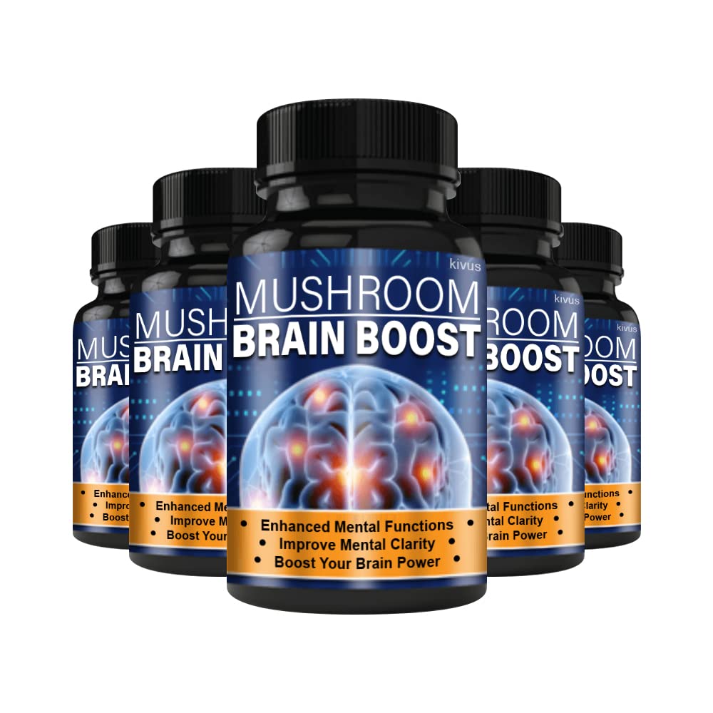 kivus Brain Boost Mushroom Brain Boost 300 Capsules