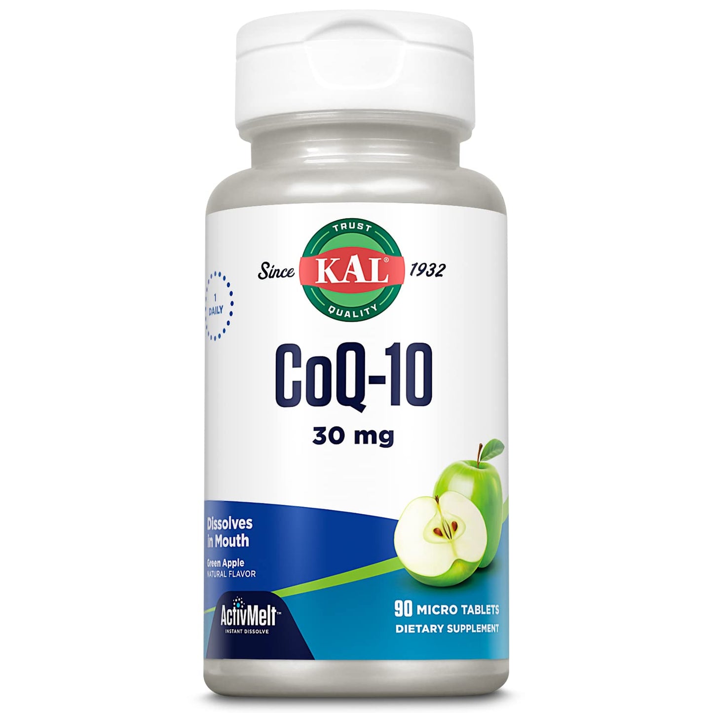 KAL CoQ10 30mg Tablet, 90 Count