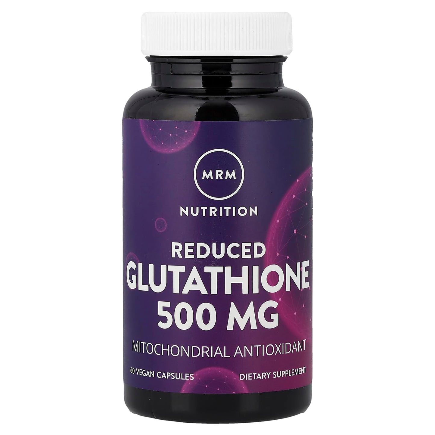 MRM Reduced Glutathione Capsules, 500mg, 60 Count