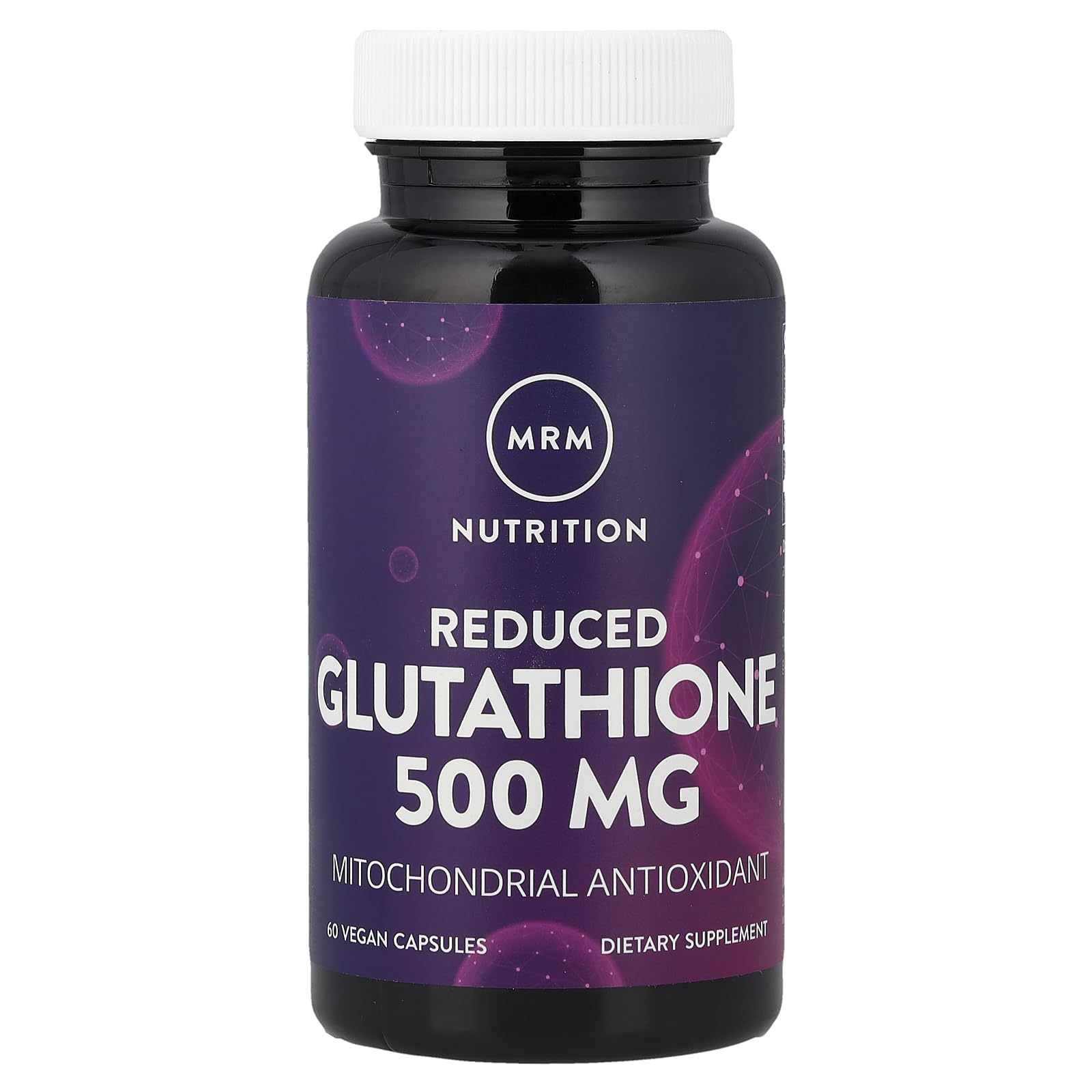 MRM Reduced Glutathione Capsules, 500mg, 60 Count