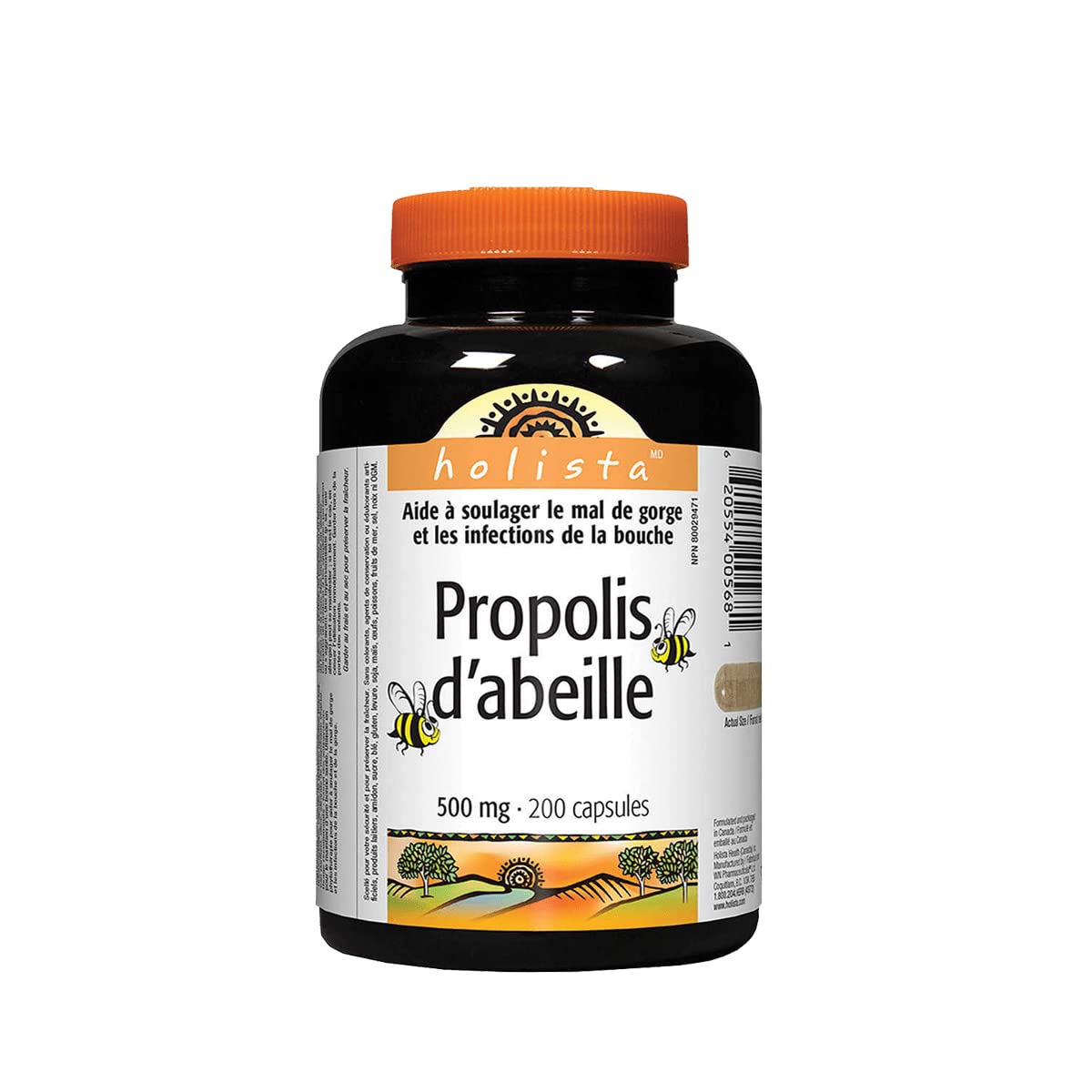 Holista Bee Propolis 500mg Capsules, 200 Capsules