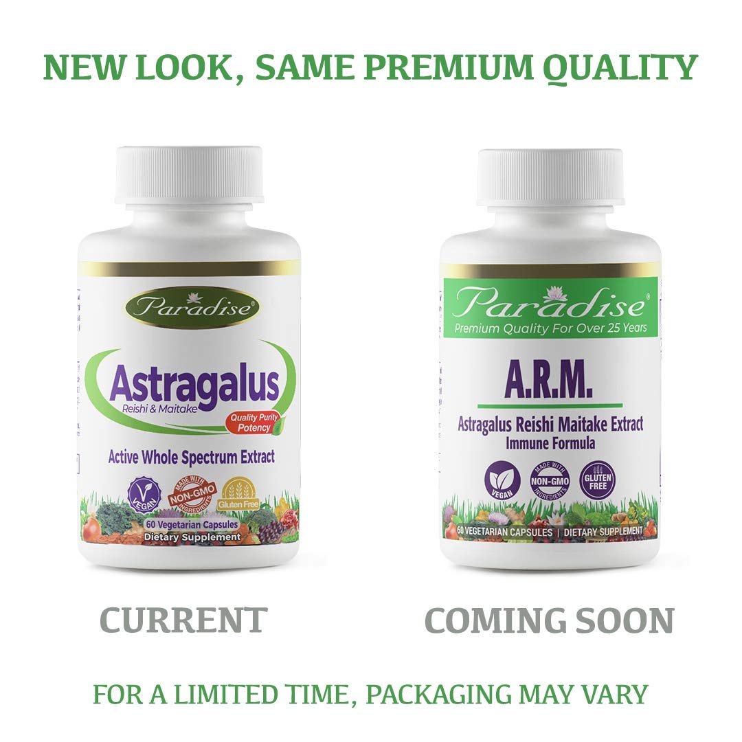 Paradise Herbs Astragalus Capsule, 60 Capsules