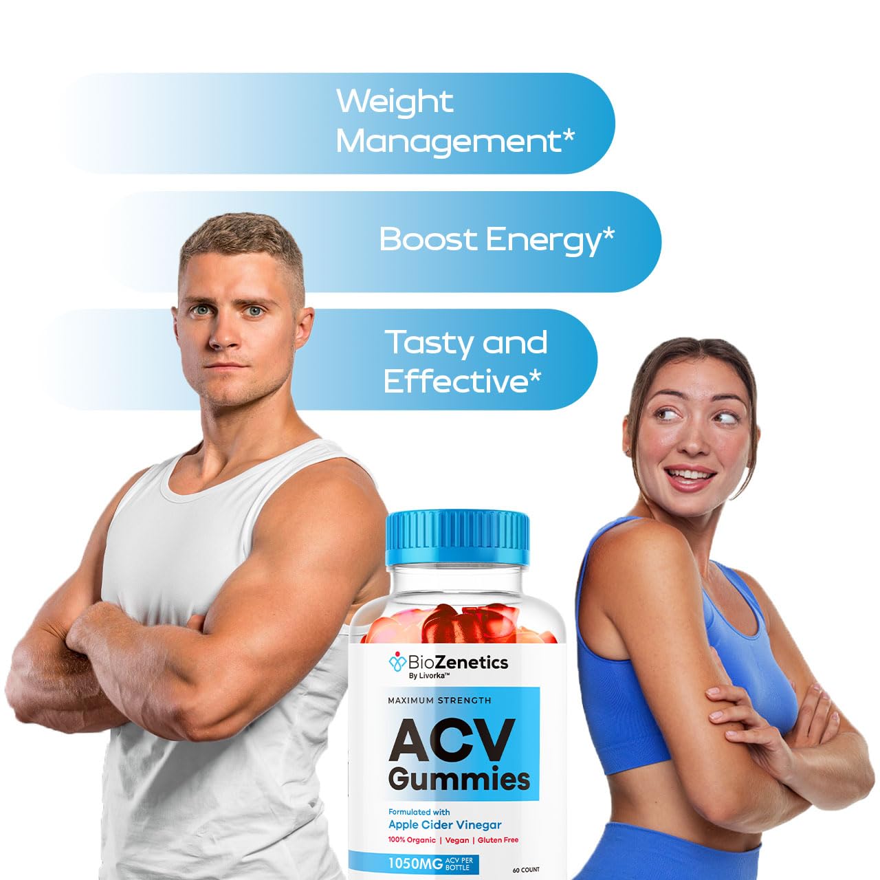 LIVORKA BioZenetics ACV Gummies, 60 Count