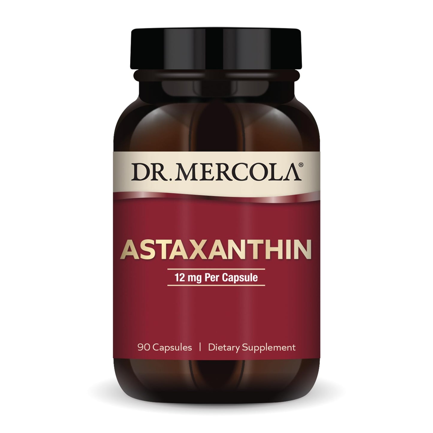 Dr. Mercola Organic Astaxanthin 12 mg Capsule, 90 Count