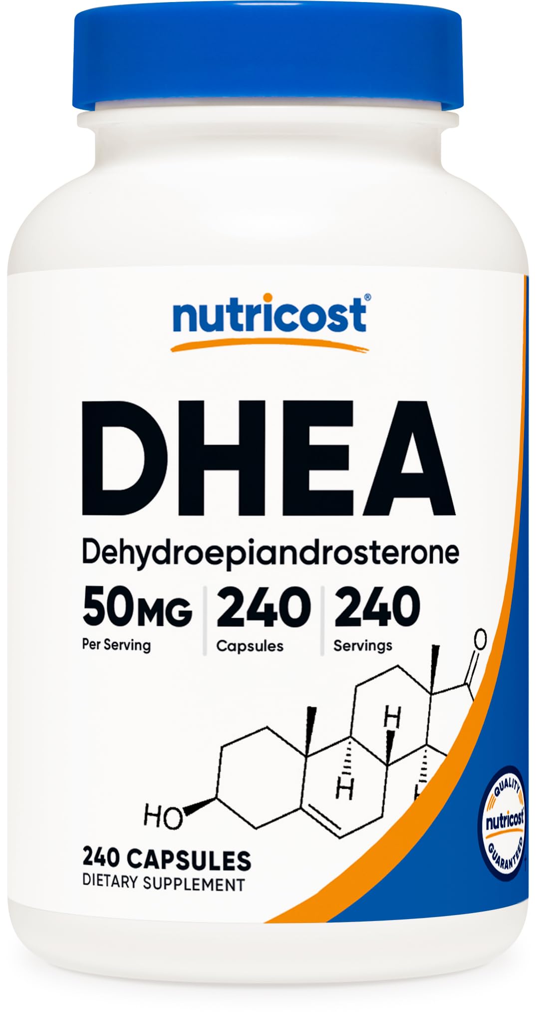 Nutricost DHEA 50mg Capsule 240 Count