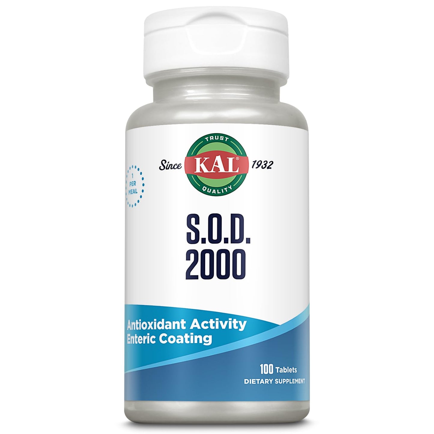 KAL S.O.D. 2000 Antioxidant Supplement - Beef Liver Source Tablets, 100 Tablets