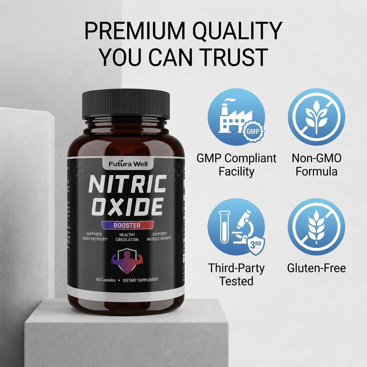 Galriva Nitric Oxide Booster with L-Arginine & L-Citrulline, 120 Tablets
