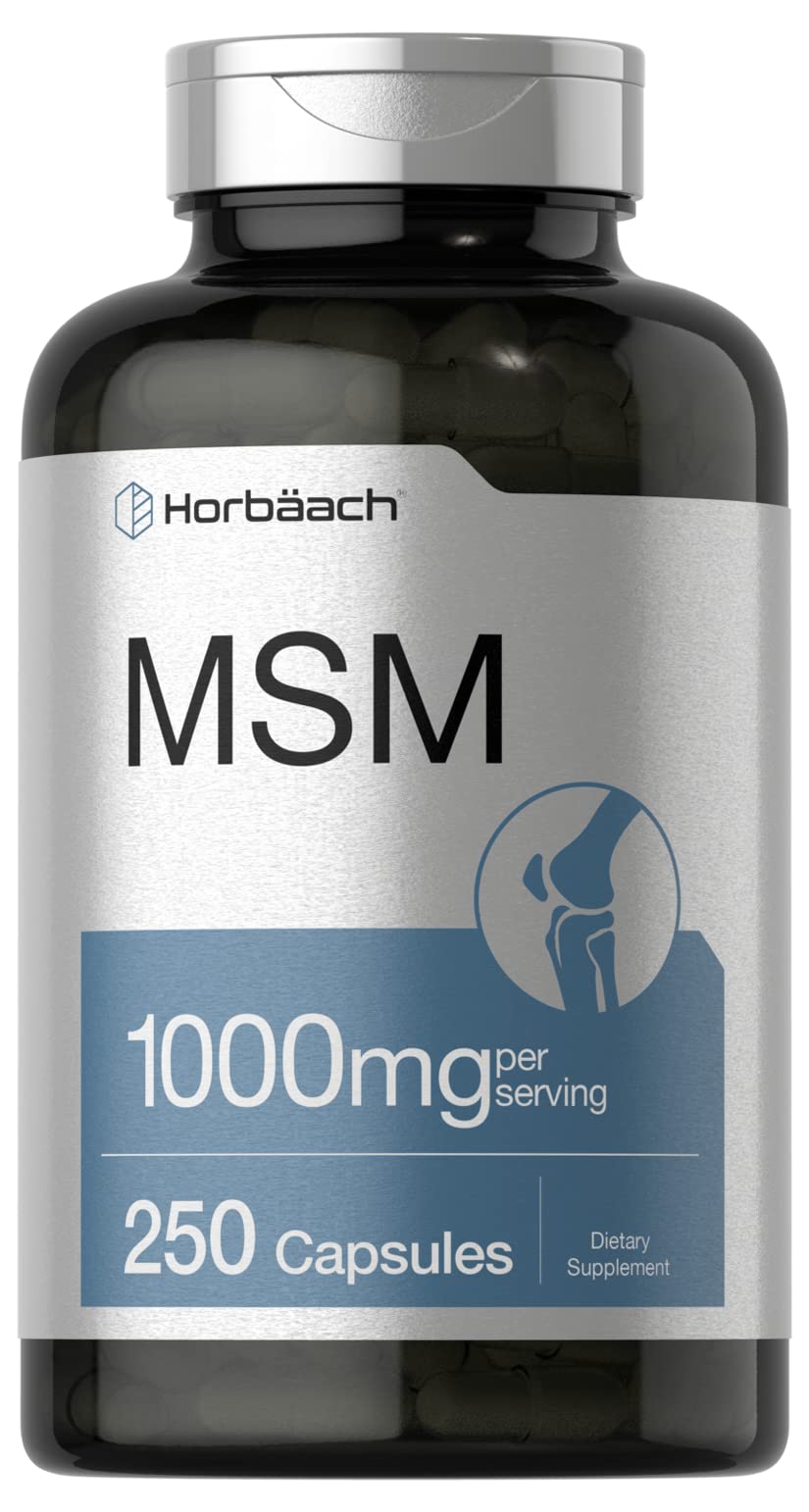Horbäach MSM Supplement Capsules 250 Count
