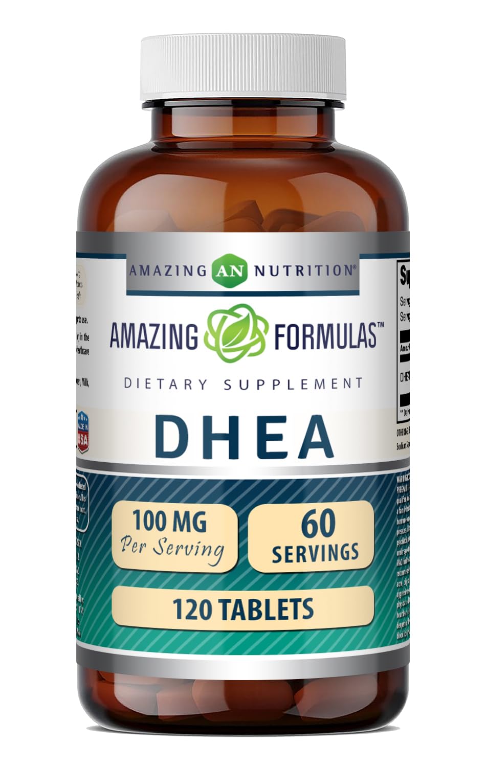 Amazing Nutrition DHEA 100 mg Tablet, 120 Tablets