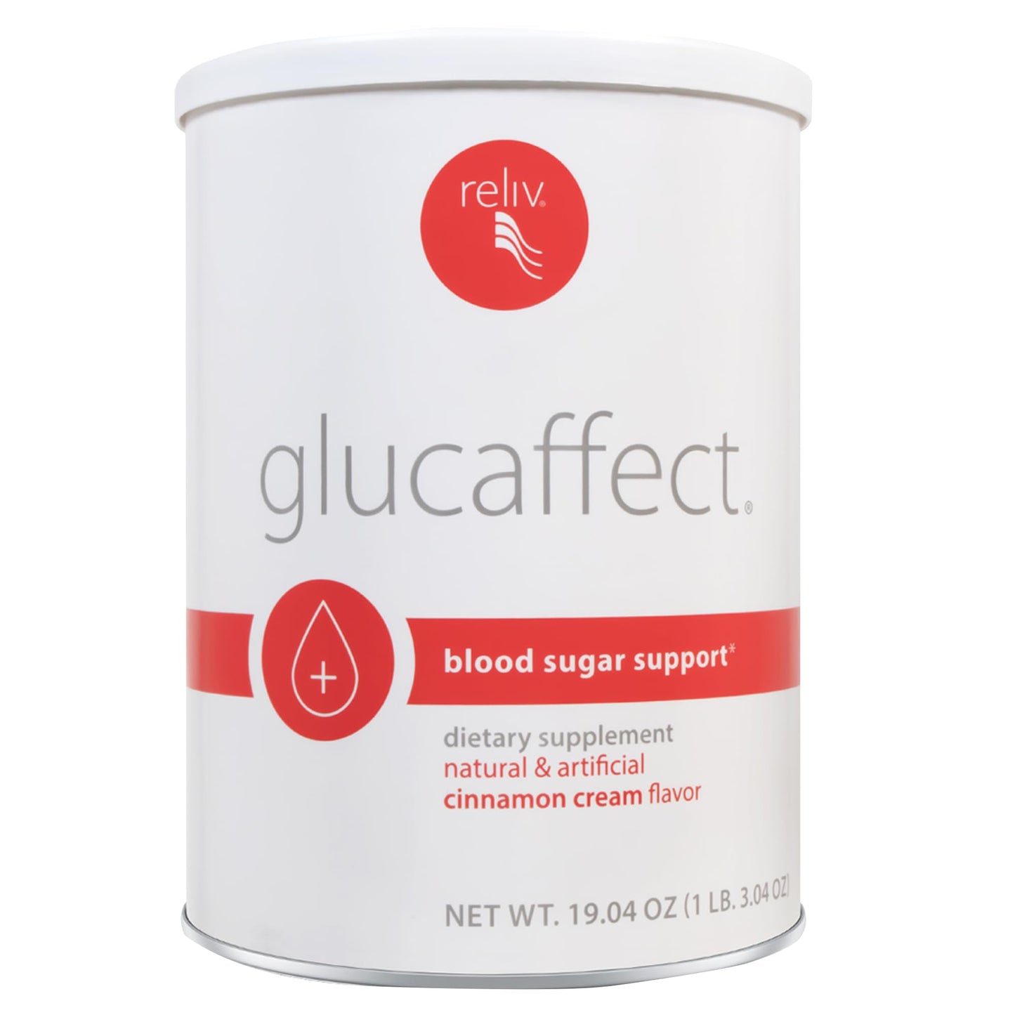 RELIV GlucAffect Support Powder, 19.04 oz