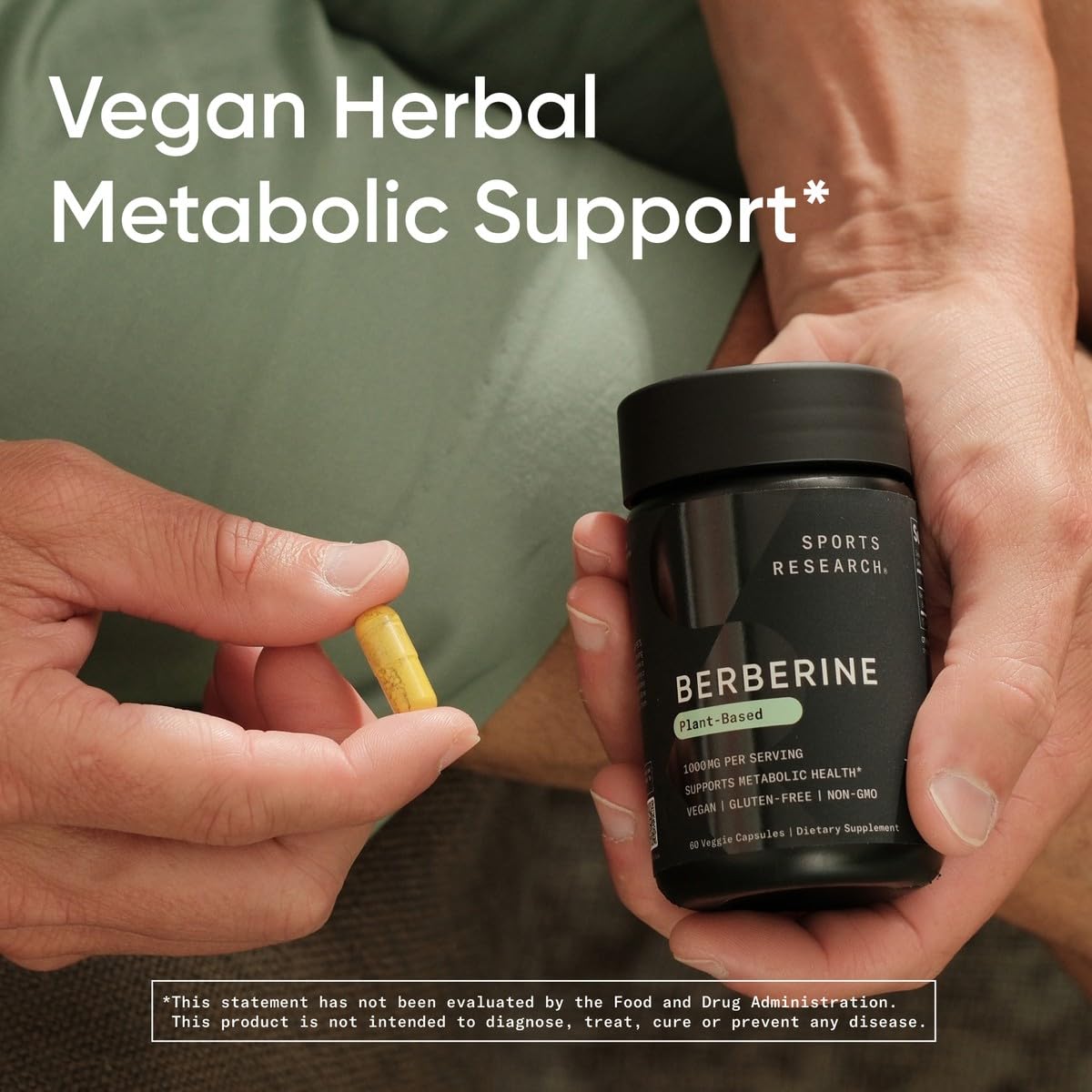 Sports Research Berberine 1000mg Capsule 120 Count