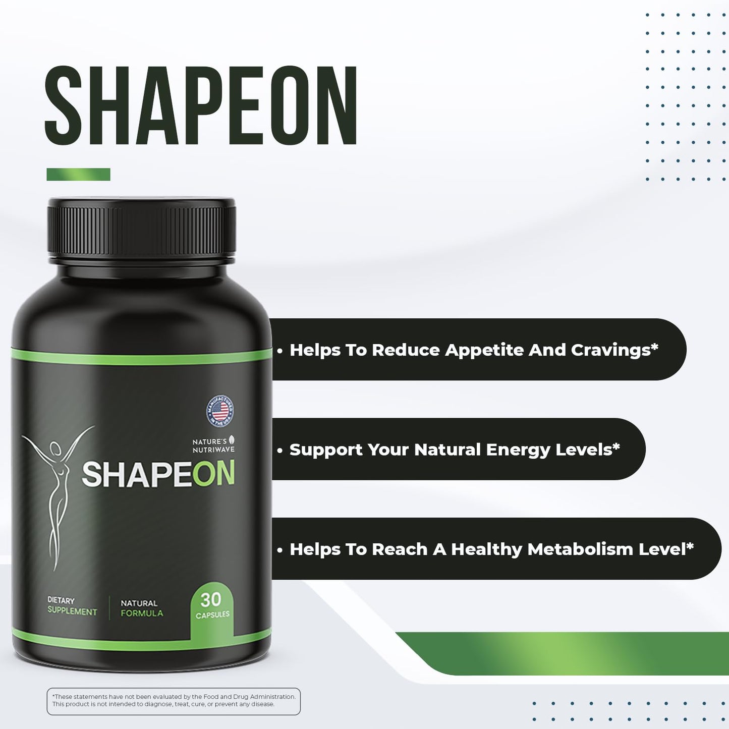 Nature’s NutriWave Shapeon Apple Cider Vinegar, Ginger & Cinnamon 90 Capsules