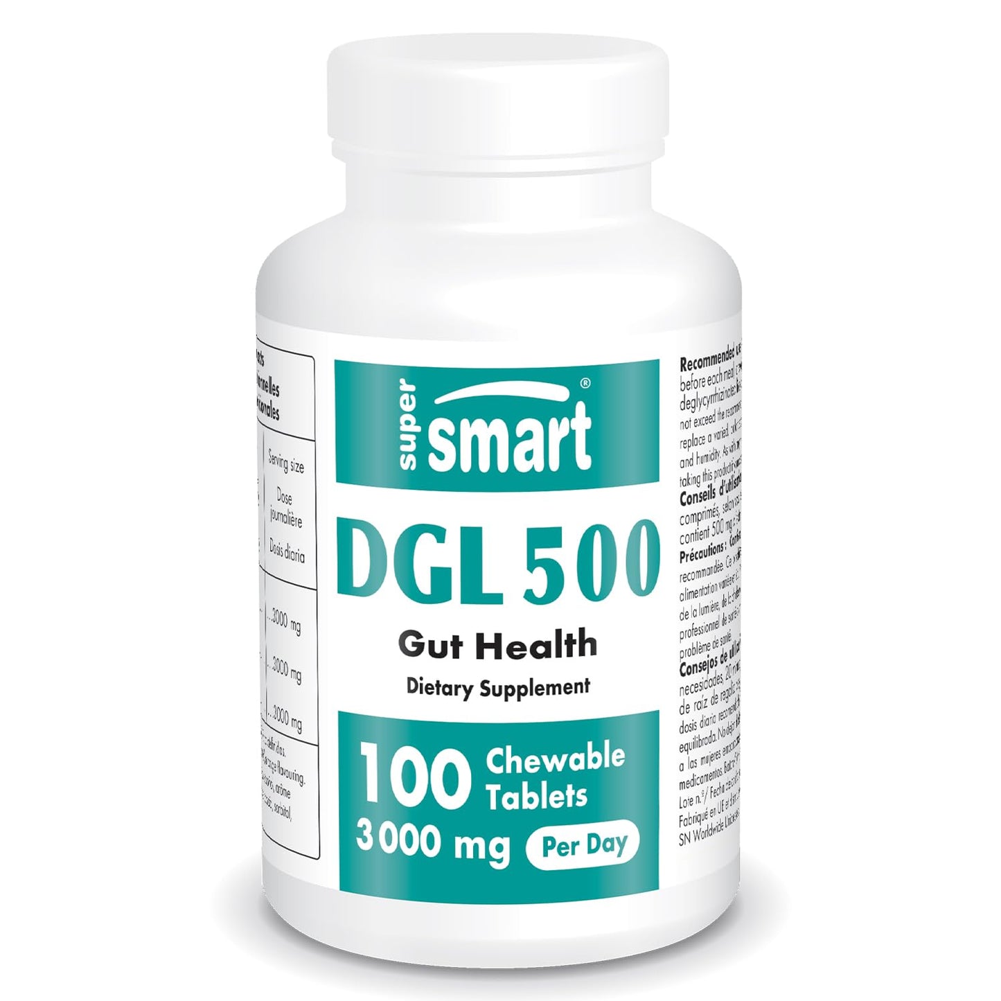 Supersmart DGL 3000 mg Tablet, 100 Count