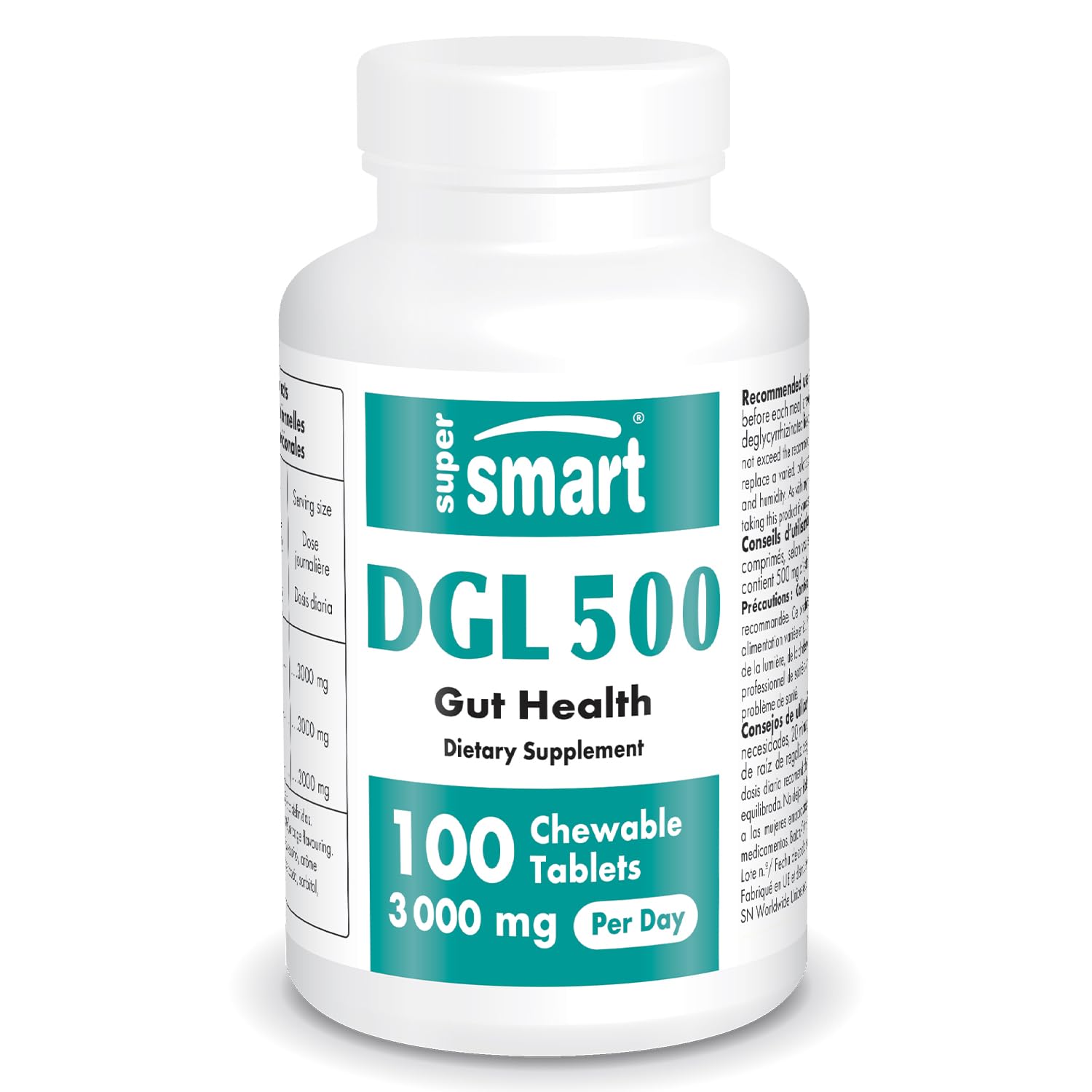 Supersmart DGL 3000 mg Tablet, 100 Count