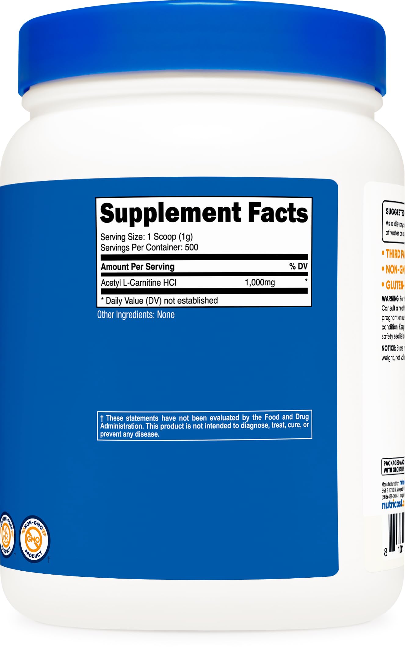 Nutricost Acetyl L-Carnitine Powder 17.637