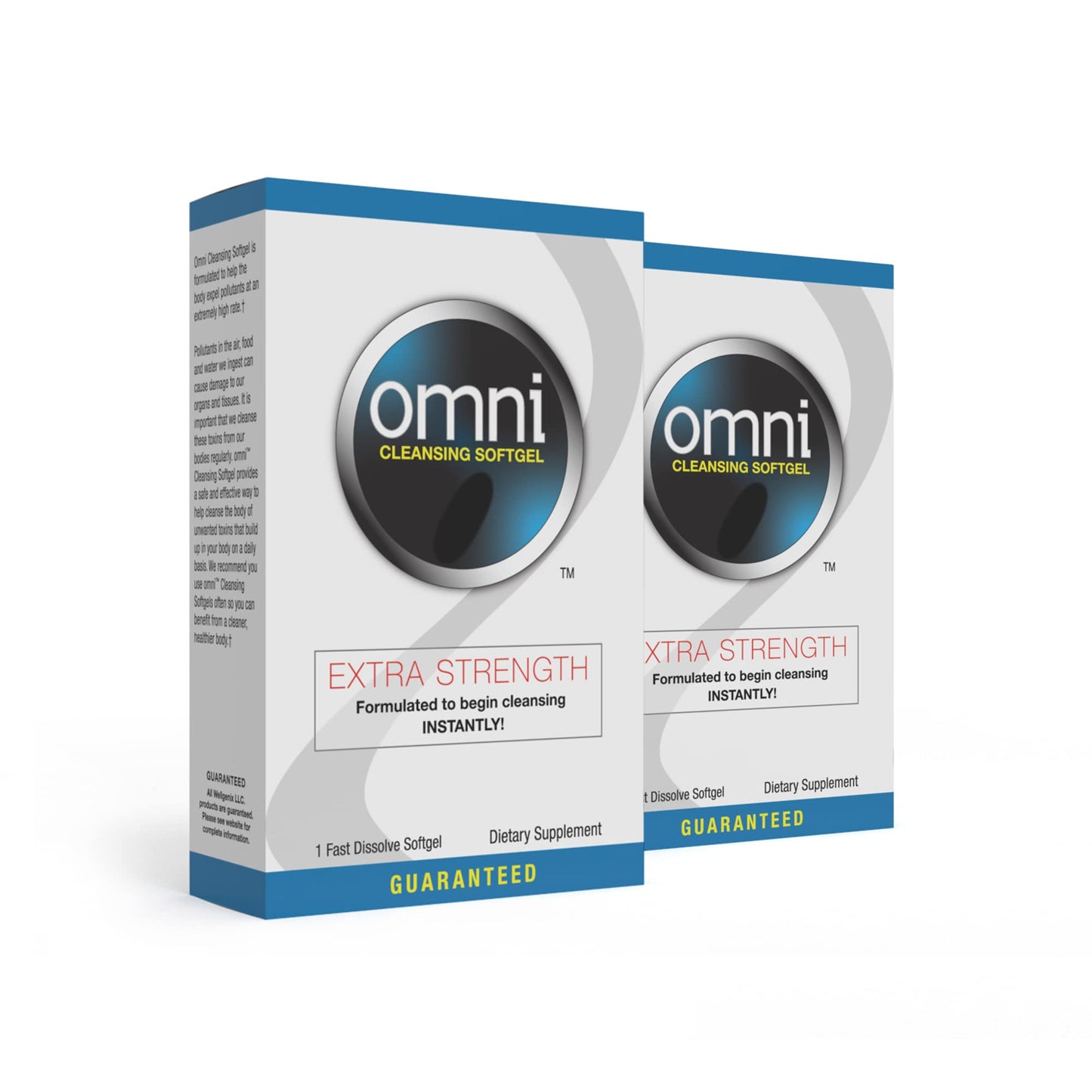 Wellgenix Omni Herbal Cleanse Detox Extra Strength Detoxifying Capsules 2 Count