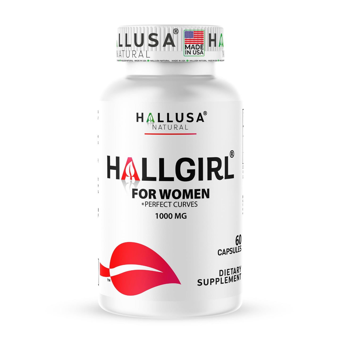 Hallusa Natural HALLGIRL Aguaje Curves Capsules 60 Count