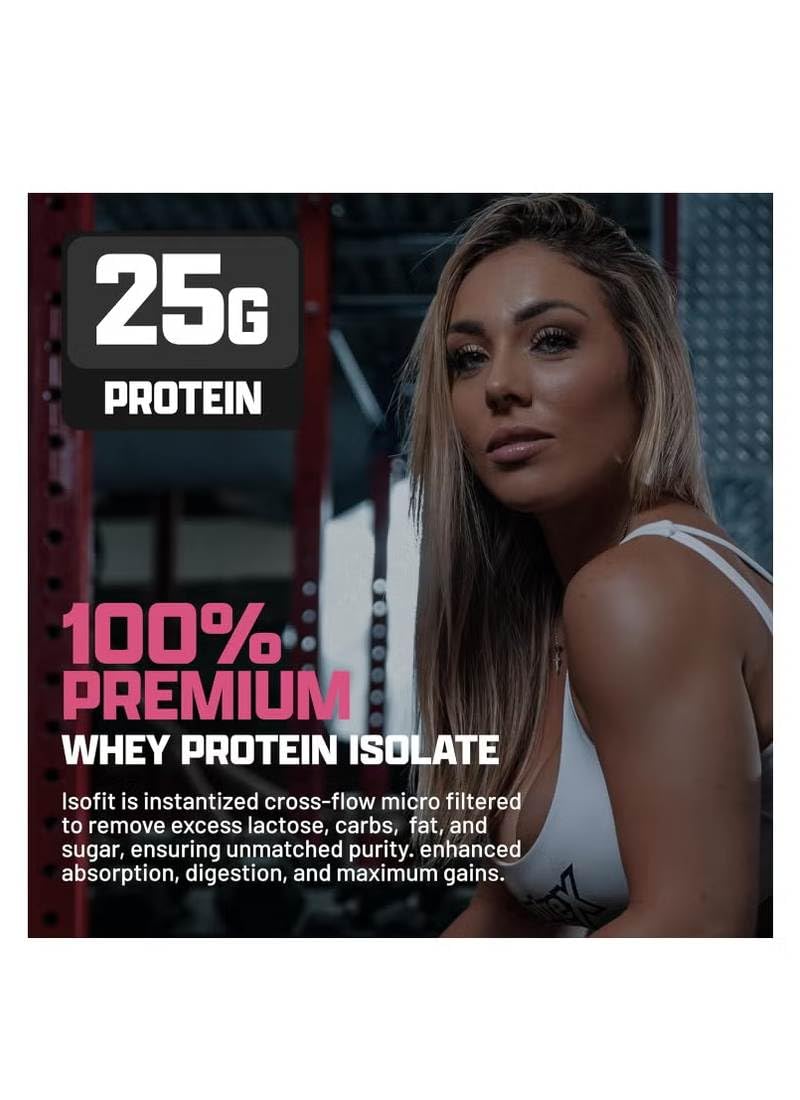 Nutrex Research IsoFit Whey Protein Powder 100% Whey Protein Isolate, 80 Servings