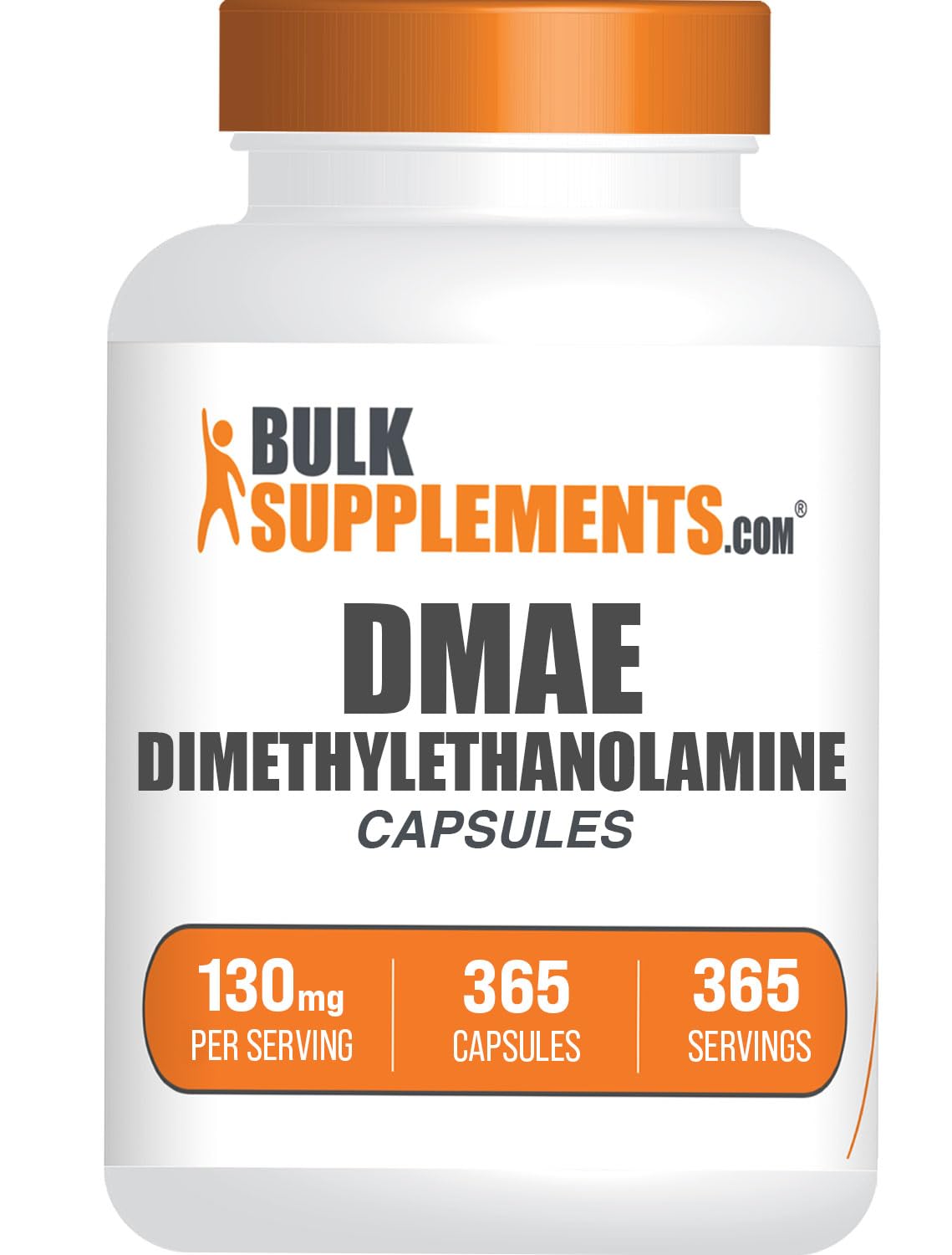 BulkSupplements DMAE Bitartrate Capsules, 365 Capsules