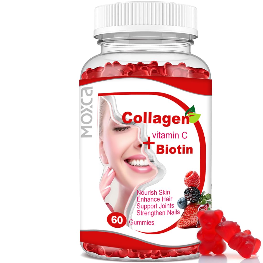 Moxca Hydrolyzed Marine Collagen Gummies, 60 Count