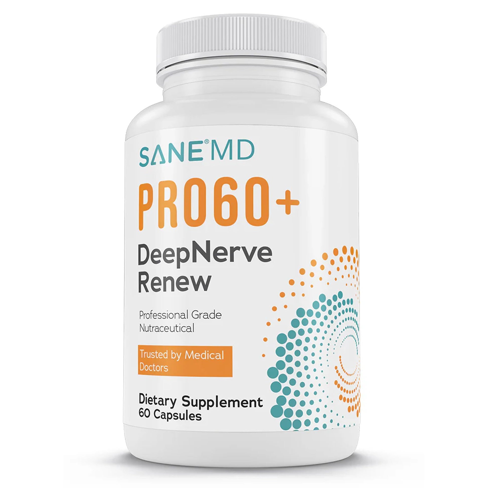 SANE PRO60+ DeepNerve Renew Nerve Support Supplement Capsules, 60 Count