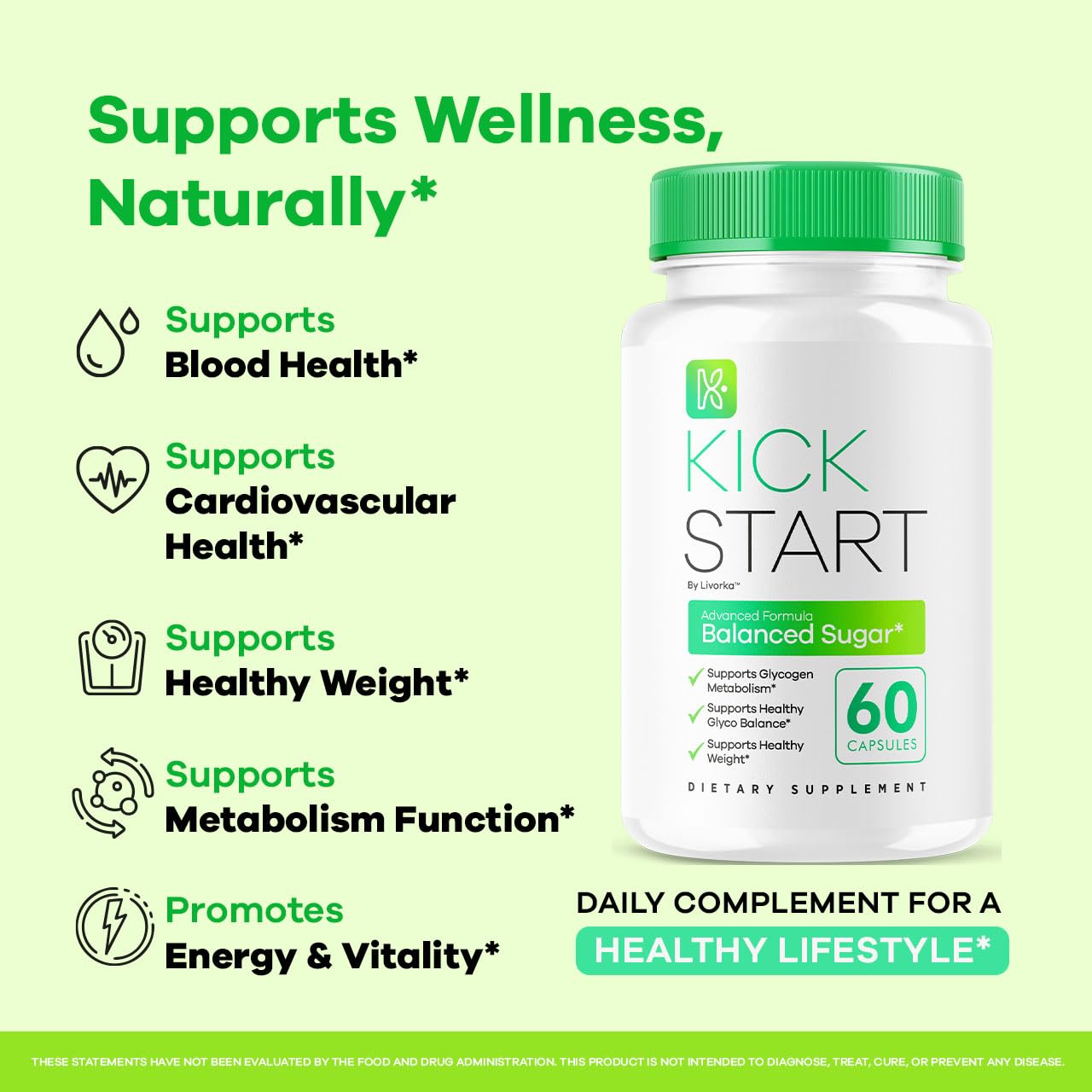 LIVORKA Kick Start Glyco Optimizer Capsules 30 Count
