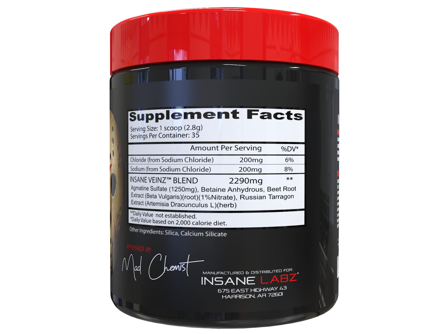 Insane Labz Psychotic and Insane Veinz Pre-Workout Stack Powder, 12.8 oz