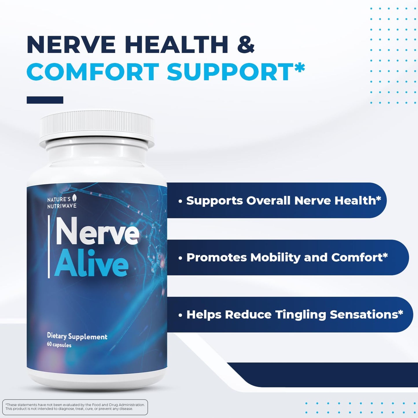 Nature’s NutriWave NerveAlive Passionflower & Marshmallow Root Capsule 60