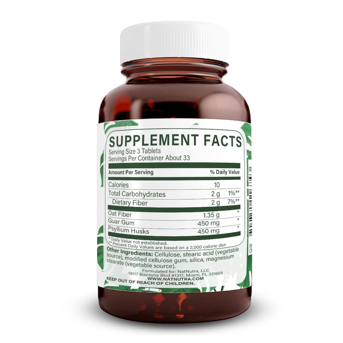 Natural Nutra Super Fiber Supplement Tablets, 100 Count