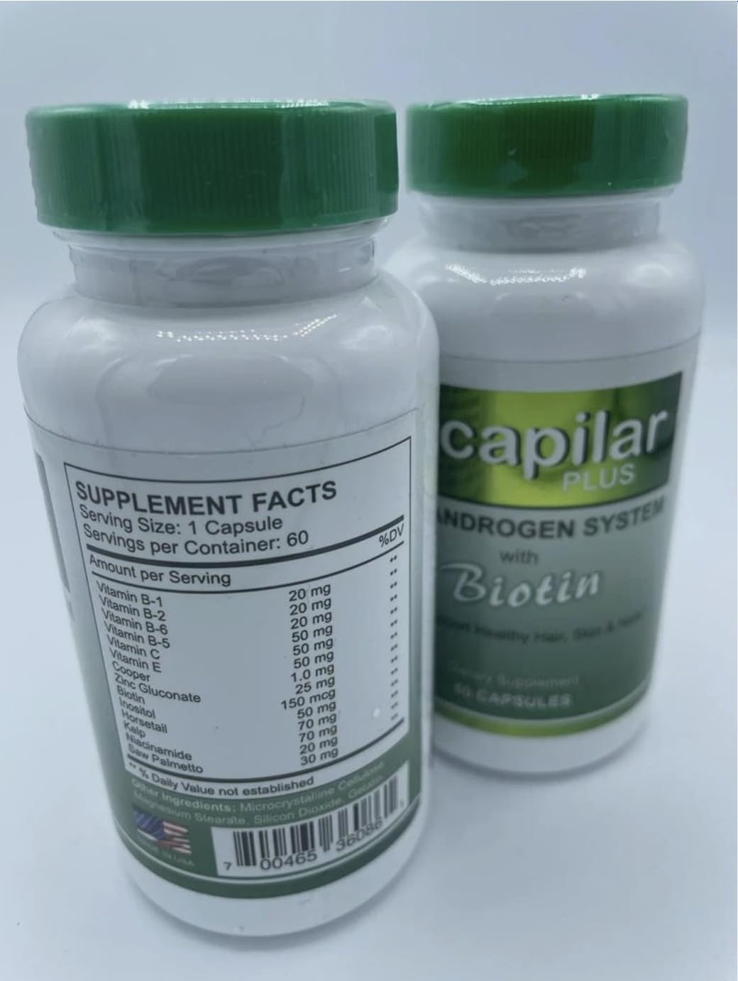 Generic Capilar Plus with Biotin Capsules, 60 Capsules