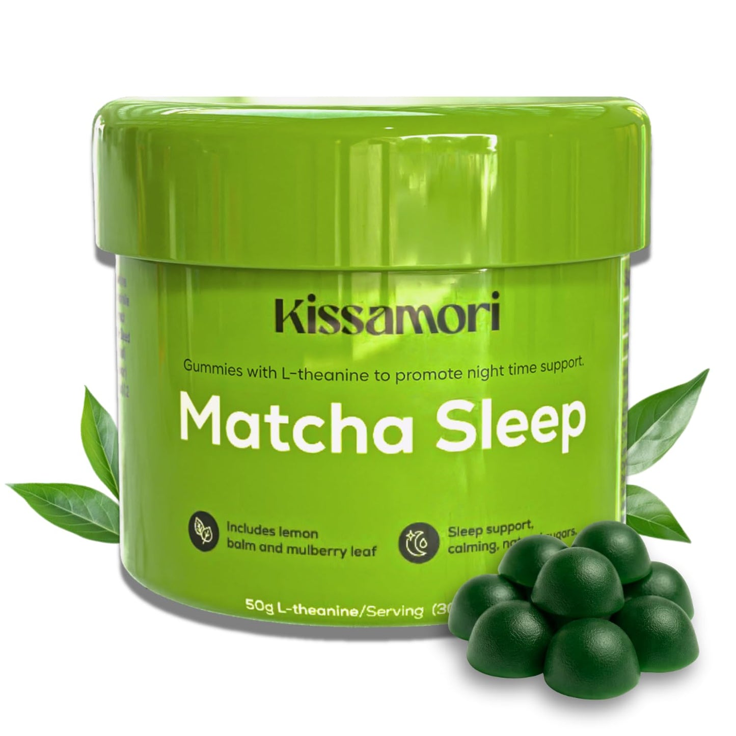 Kissamori Matcha Sleep Gummies Gummy, 30 Count