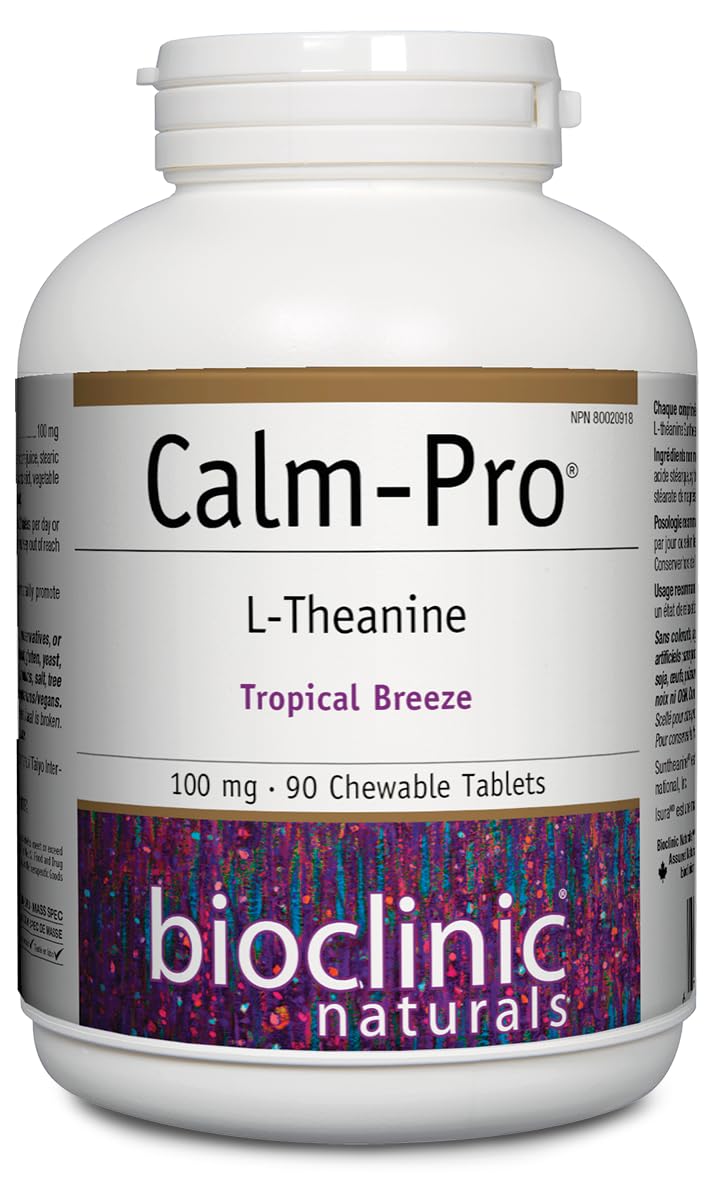 Bioclinic Naturals Calm Pro Chewable Tablet, 90 Count