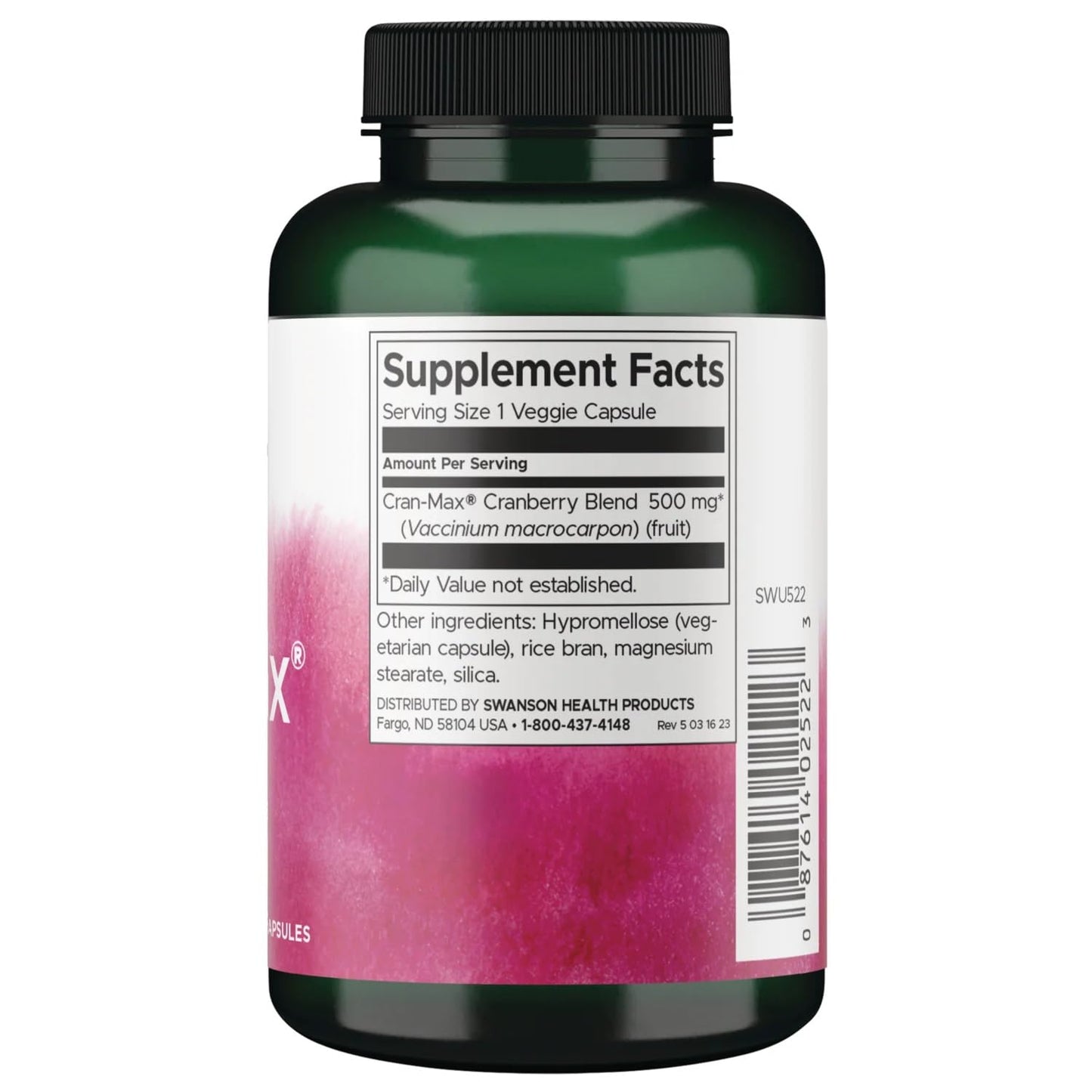 Swanson Cran-Max 500 mg Capsules 240 Count