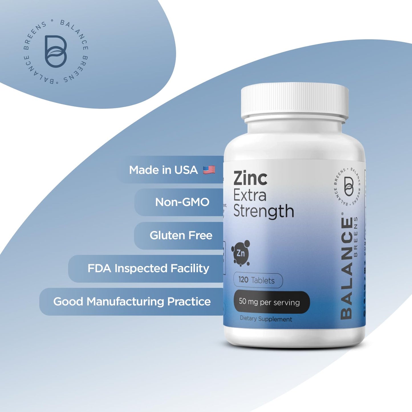 Balancebreens Zinc 50mg Tablets, 1440 Tablets