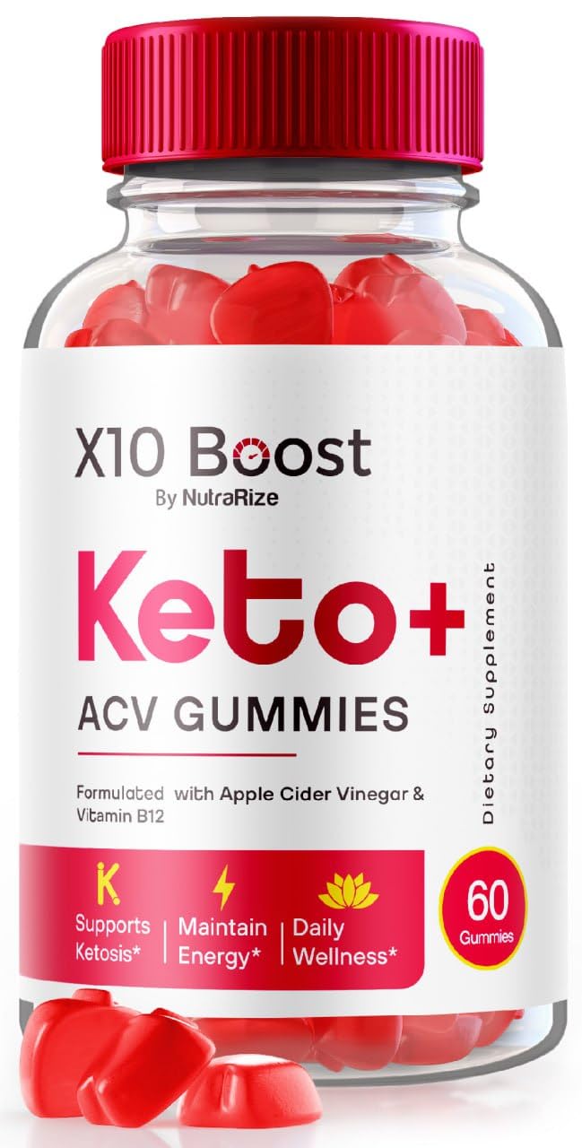 NutraRize X10 Boost Keto + ACV Gummies 60 Count