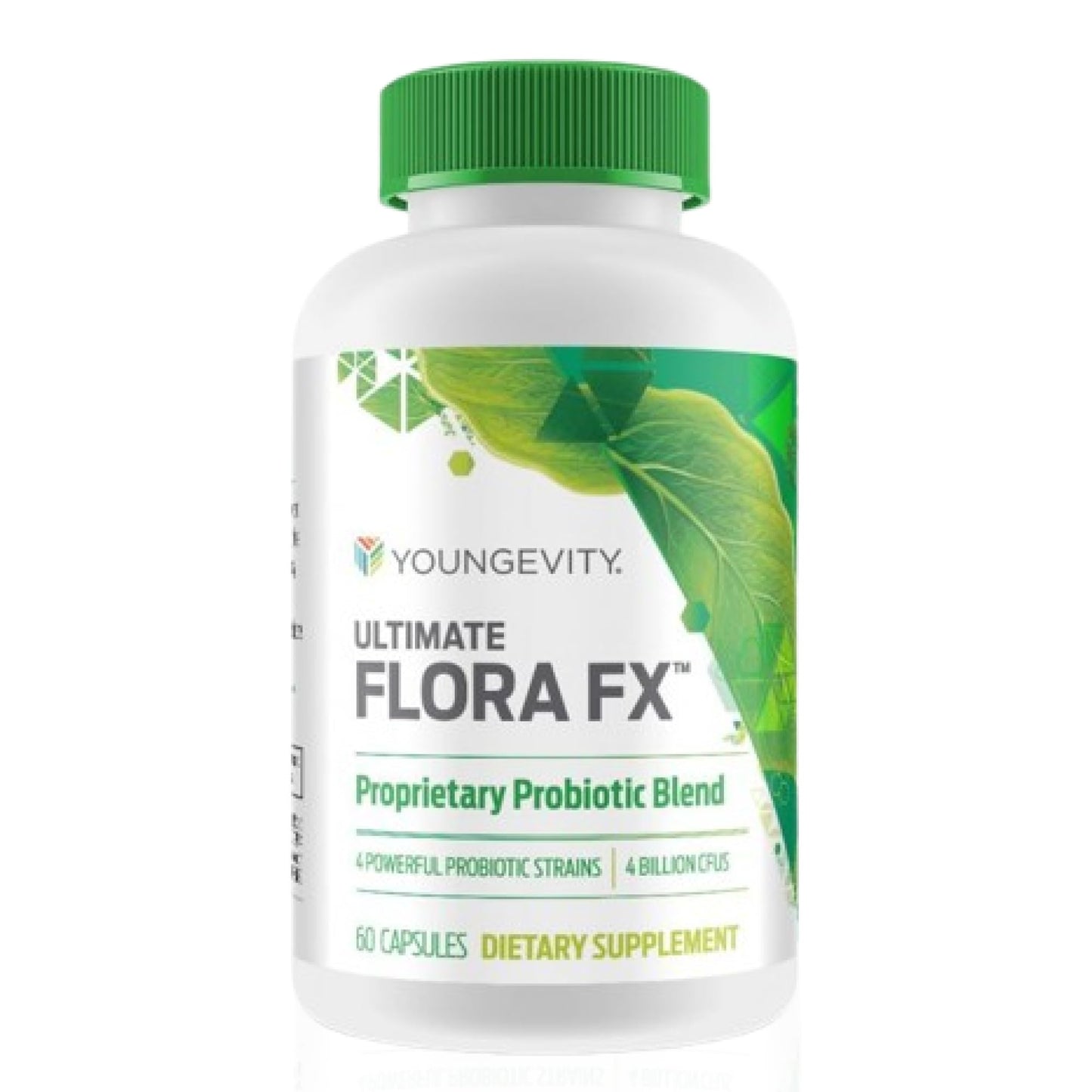 Youngevity Ultimate Flora FX Probiotic Supplement Capsule, 4 Billion CFU, 60 Vegetarian Capsules