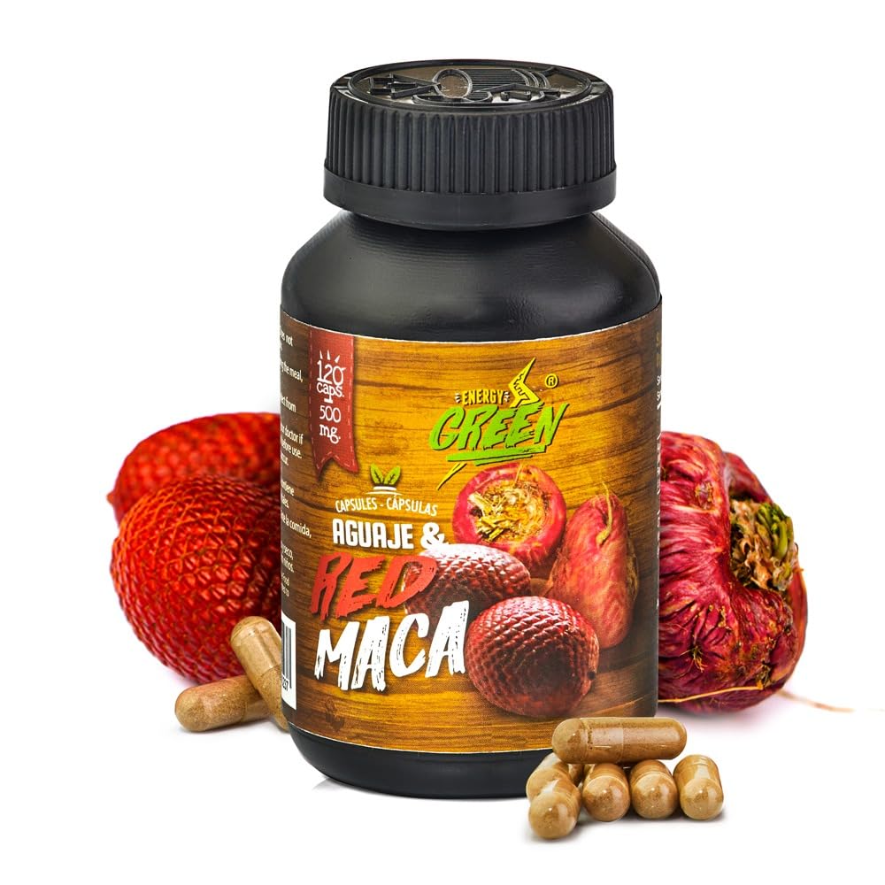 Amazon Andes Aguaje with Red Maca Capsules 1000mg - 120 Vegetarian Caps