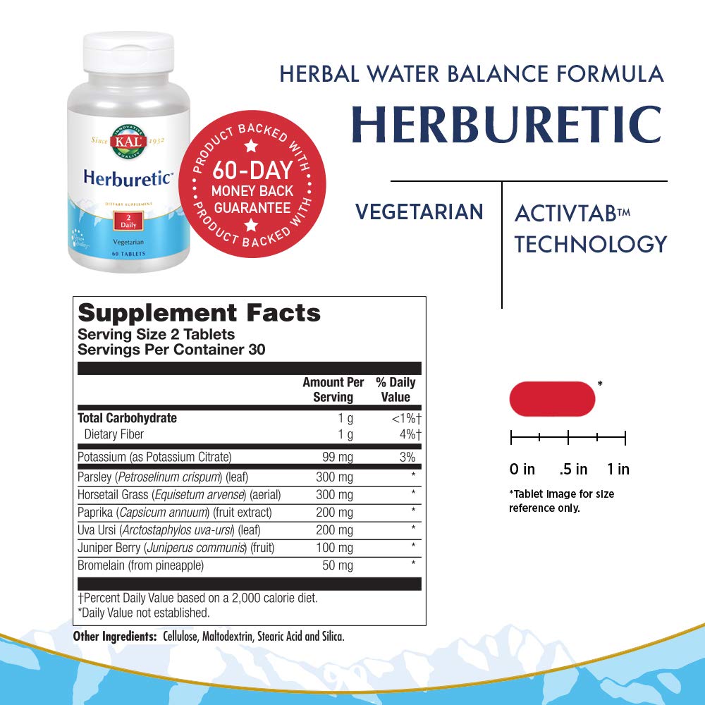 KAL Herburetic Vegetarian Tablet, 60 Count