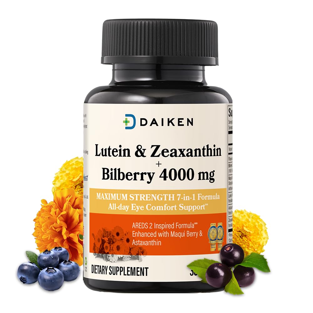 DAIKEN Lutein and Zeaxanthin Supplements Softgel, 30 Softgels