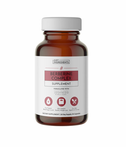 JUST INGREDIENTS Berberine Supplement Capsule 30 Count
