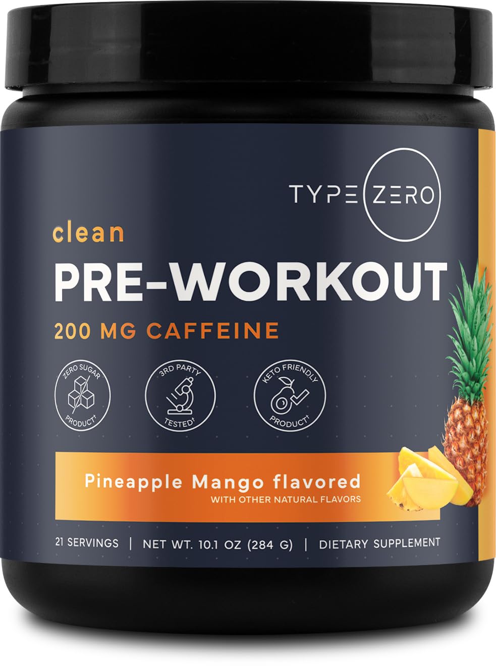 Type Zero Clean Pre Workout Powder 10.1 Ounce