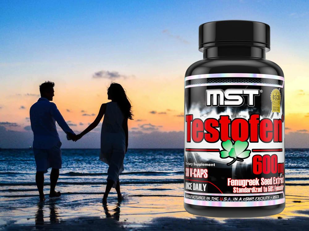 MST Testofen Fenugreek Seed Extract Standardized to 50% Fenuside 600 mg Capsule, 30 Count