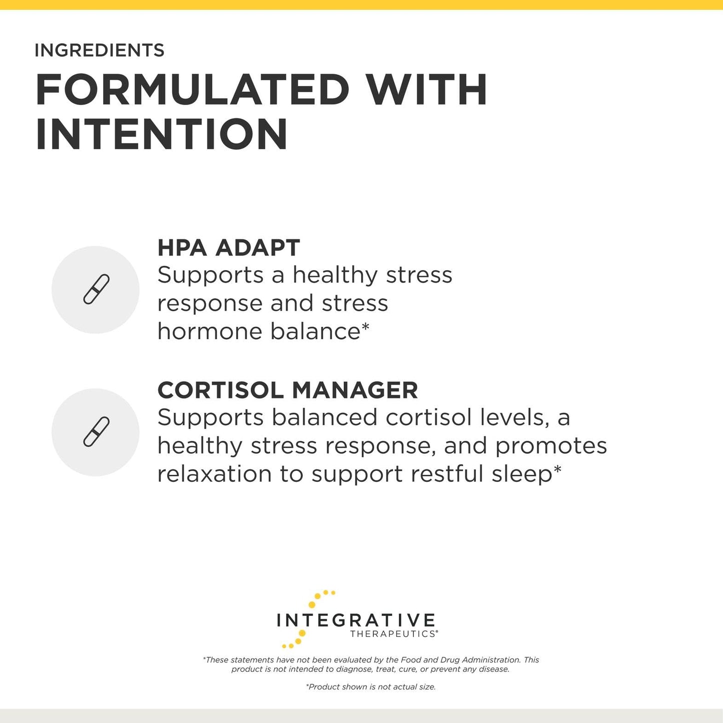 Integrative Therapeutics Cortisol Manager & HPA Adapt Tablets, 150