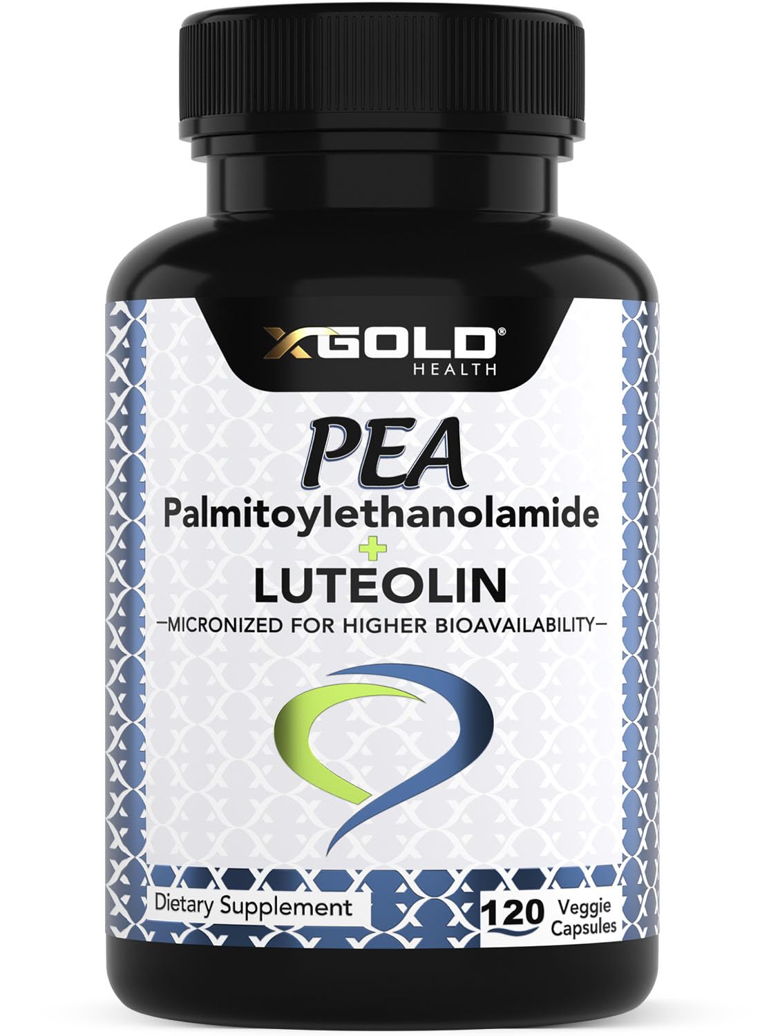 X Gold Health Palmitoylethanolamide (Pea) 630 mg + Luteolin Capsule, 120 Count