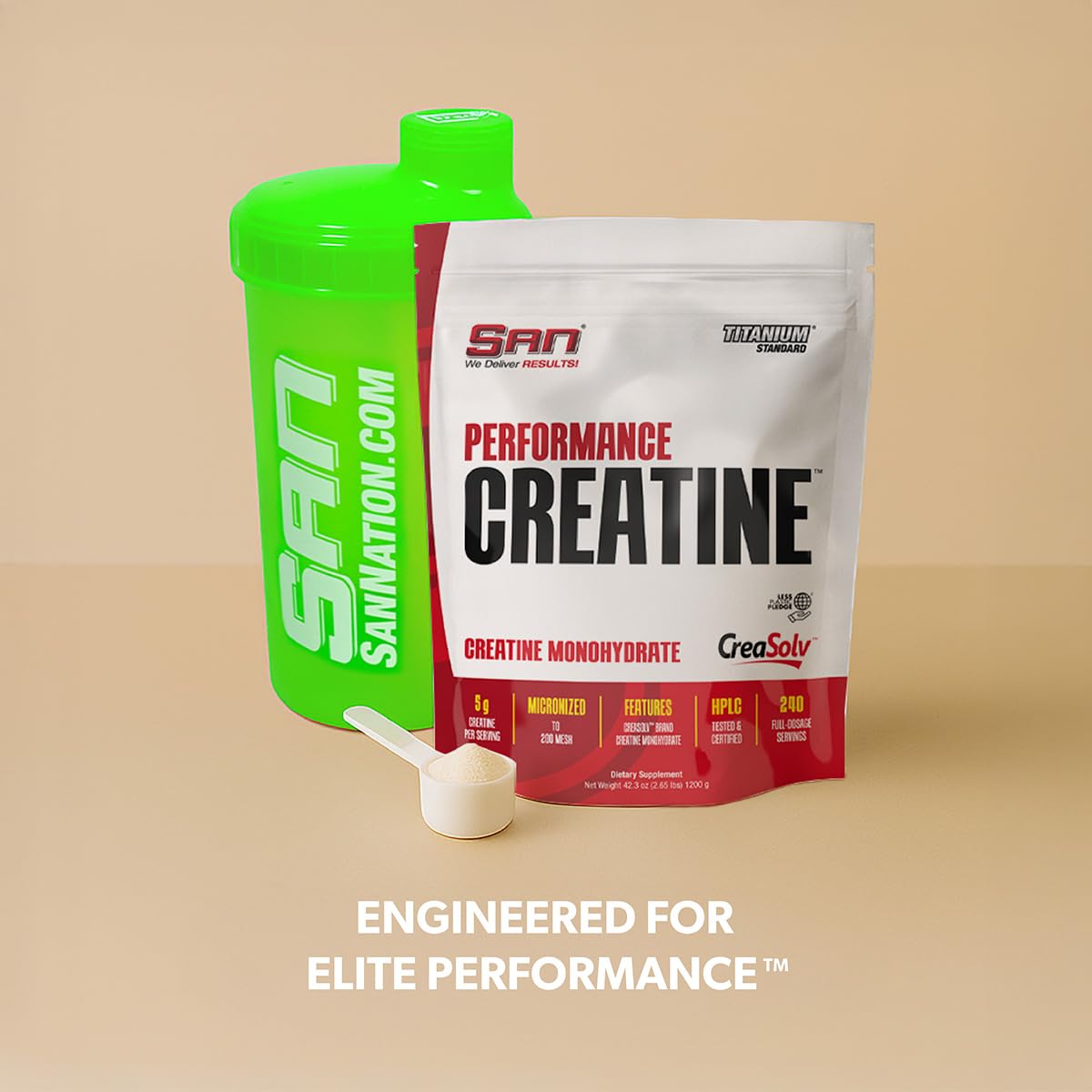 SAN Performance Creatine 1200g Powder, 42