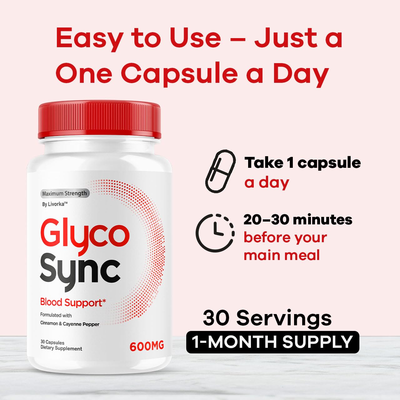 LIVORKA Glyco Sync Balance Capsules, 150 Capsules